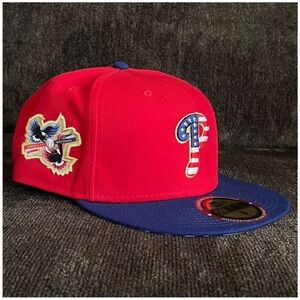 Philadelphia Phillies 59FIFTY New Era Americana Embroidered Fitted Hat Size 8